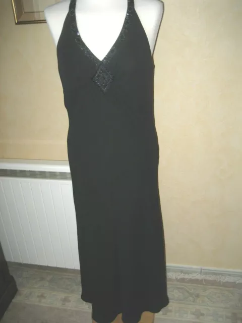 Magnifique Robe Longue "Jones New York", Noire, T. 40