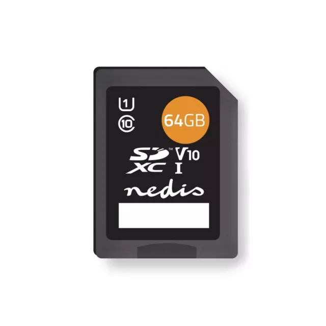 Tarjeta de memoria Nedis SDXC 64 GB 80 MB/s UHS-I
