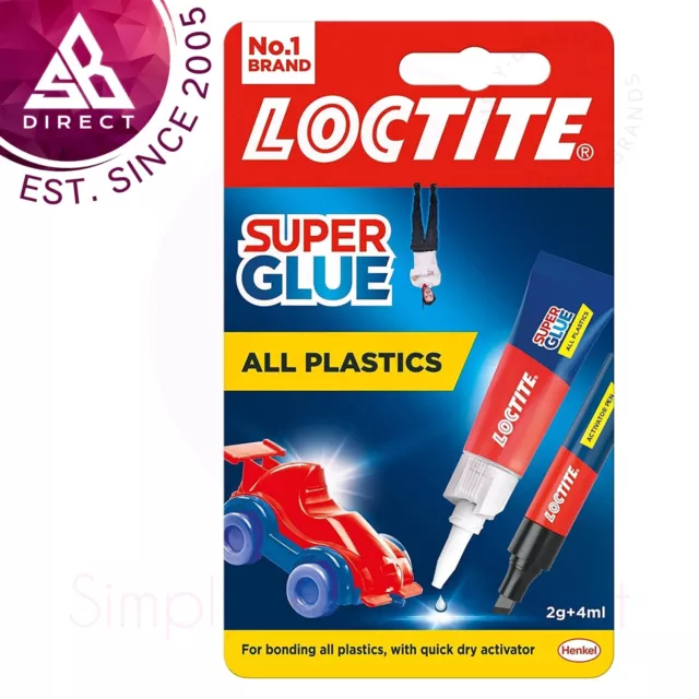 Loctite Super Glue Stift Stark Alle Kunststoffe │ Mit Schnell Dry Aktivator │ 2g