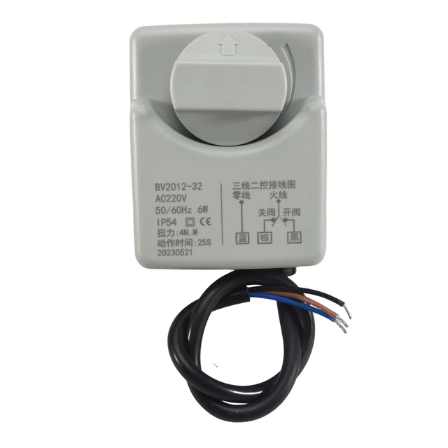 Ac220V Dn15 2 Way 3 Fili Sfera Motorizzata Rubinetto Azionamento Elettrico A Mano Q3I8
