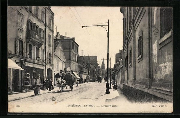 CPA Maisons-Alfort, Grande-Rue