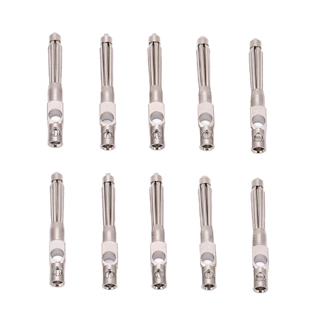 10 Pcs 4mm 7 Pin Banana Plug Pure Copper Screw Locking Connector With Soft