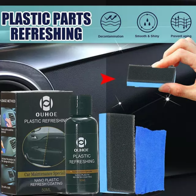 Nano Car Plastic Refreshing Coating Plastic Revitalizing Coating Agent  30/50ml