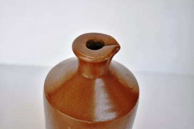 Vintage Stoneware Ink Bottle Lovatt & Lovatt Notts Langley Mill Pouring Spout"F5 3