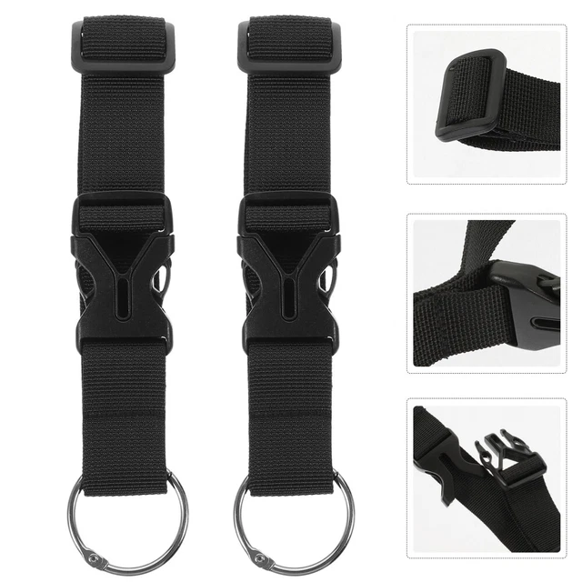 2 Pcs Travel Supplies Backpack Hanger Straps Buckles Portable