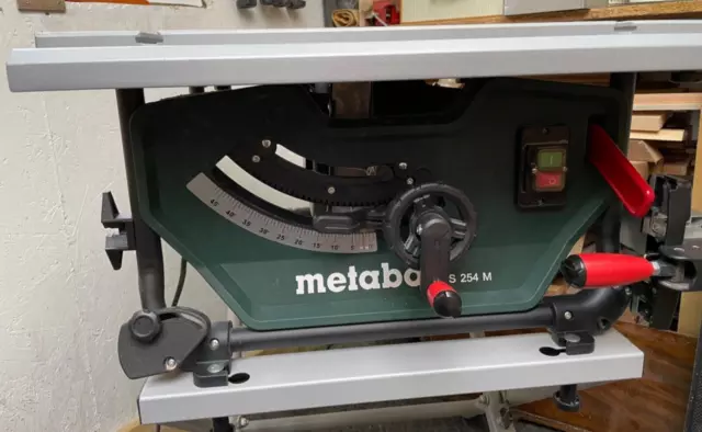 Metabo TS 254 M 1500W Table Saw - Green, with stand.