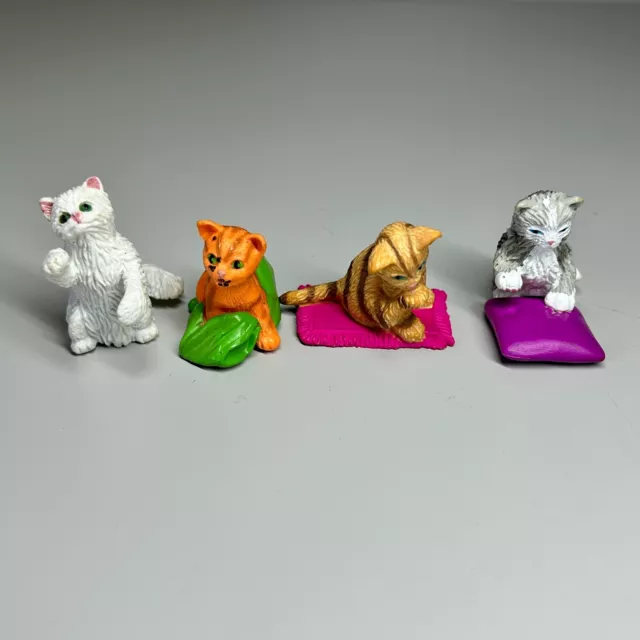 Vintage Kitty in My Pocket Toy Figure Bundle  x 4 Different Cats 1994 MEG