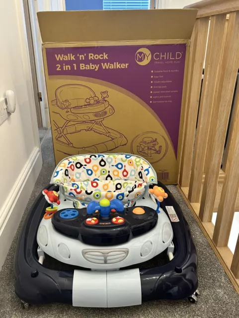 Mychild walk n rock 2 in 1 baby walker shop