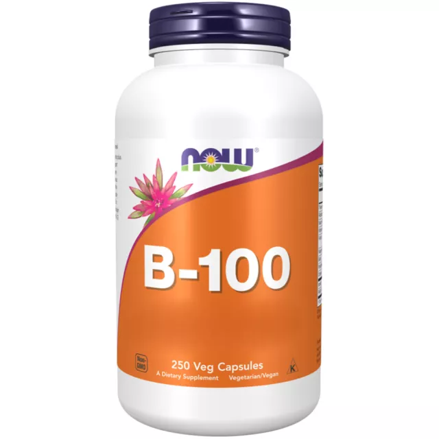 Now Foods, B-100 Vitamin-B-Komplex, 250 Veg.Kapseln - Blitzversand