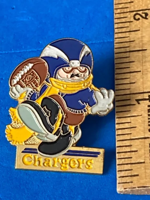 NFL Football Chargers San Diego Mascot Boltman Huddle Lapel Pin