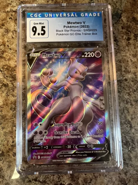 POKEMON GO - MEWTWO V - SWSH229 - FULL ART-Black Star Promo - NM/M - NEW  bin=1