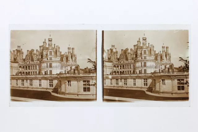 Schloß Chambord Frankreich Foto Stereo Platte De Verre Th4L5n10 Vintage