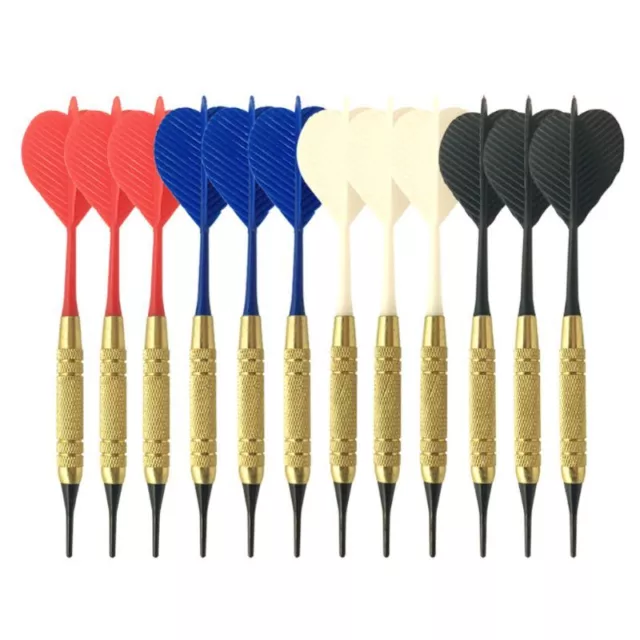 12pcs/set Soft Nylon Tip Darts PC Shaft for Electronic Plastic Dartboard Home B