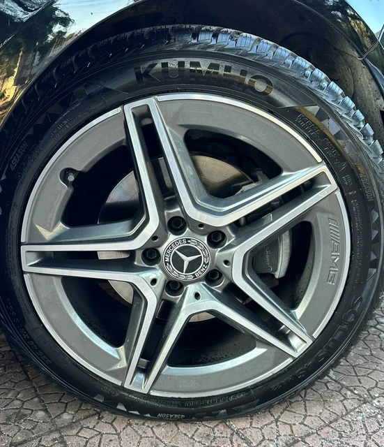 4 TAPPI COPRIMOZZO 75mm STELLA MERCEDES BENZ CERCHI LEGA - Foto 12