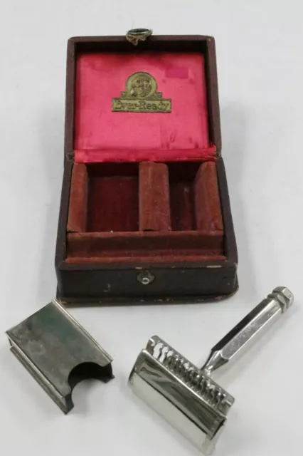 Vintage Ever-Ready Single Edge Safety Shaving Razor With Case