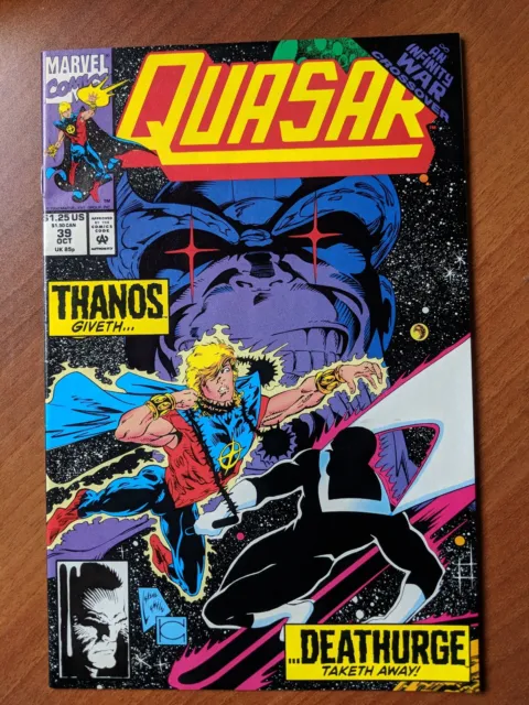 Quasar #39 Hi Grade 1992 Thanos App Infinity War Crossover!