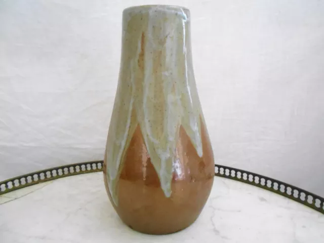 Grand Et Superbe Vase Art Deco En Ceramique / Gres Forme Poire