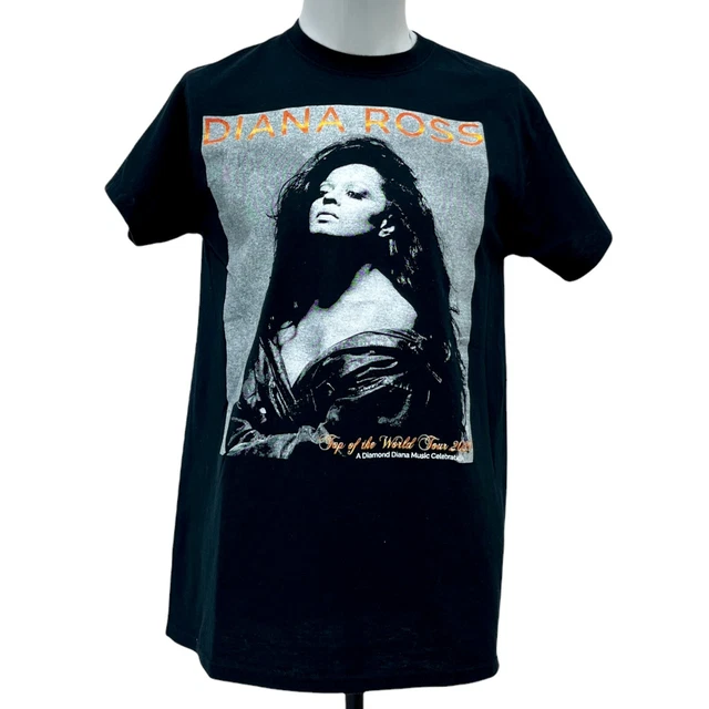 Diana Ross Men's Shirt Medium Black 2020 Canceled Concert Top Of The World Tour