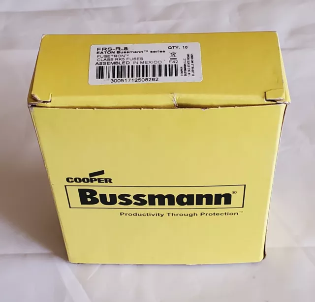 *NEW* (BOX OF 10) Cooper Bussmann LPS-RK-10SP Class RK1 Time Delay Low-Peak 600V