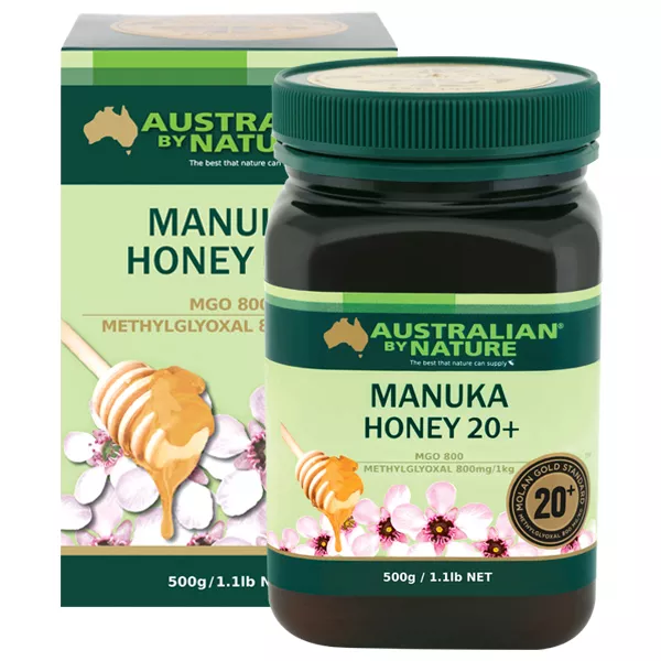 New Australian By Nature Bio-active Manuka Honey 20+ MGO 800+ 500g ABN