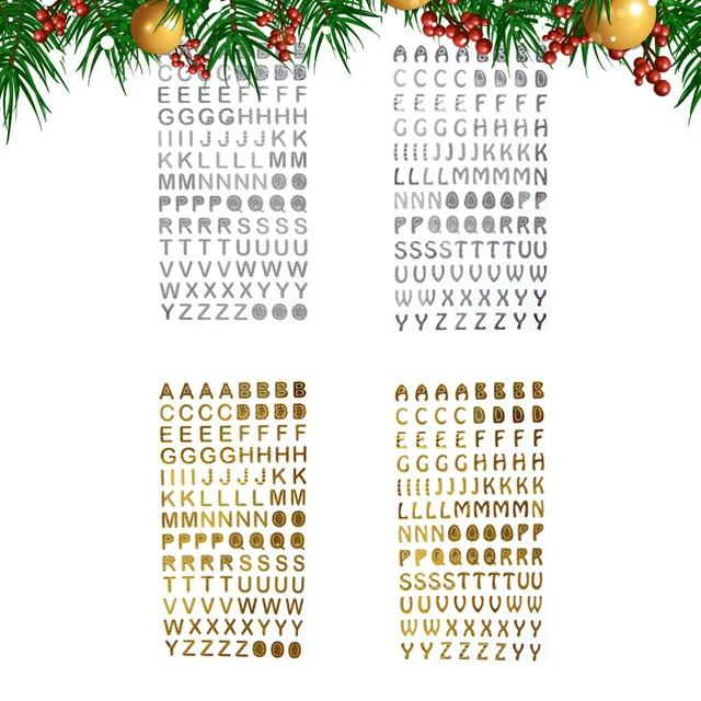 Bemeol Buchstaben-Aufkleber – 36 Blätter, 10 Cm Große Buchstaben, Selbstklebend