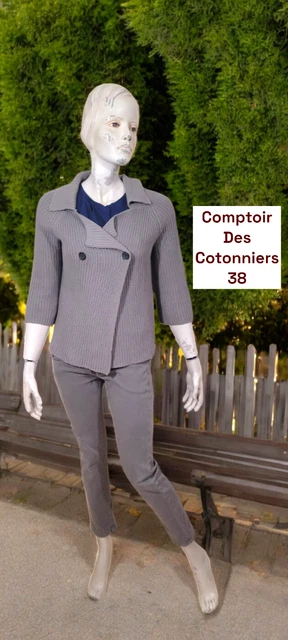 Gilet Comptoir Des Cotonniers Bleu - Taille S (38) - Neuf Jamais Porté