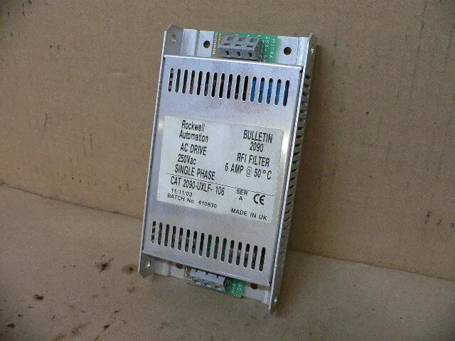 Rockwell Automation 2090-UXLF-106 Ser A AC Drive RFI Line FIlter 6 Amps