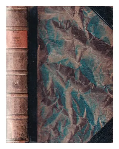 TAINE, H Histoire de la litt�rature anglaise Tome Troisieme 1911 Hardcover