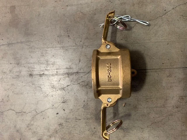 Brass Camlock Dust Cap, 2"