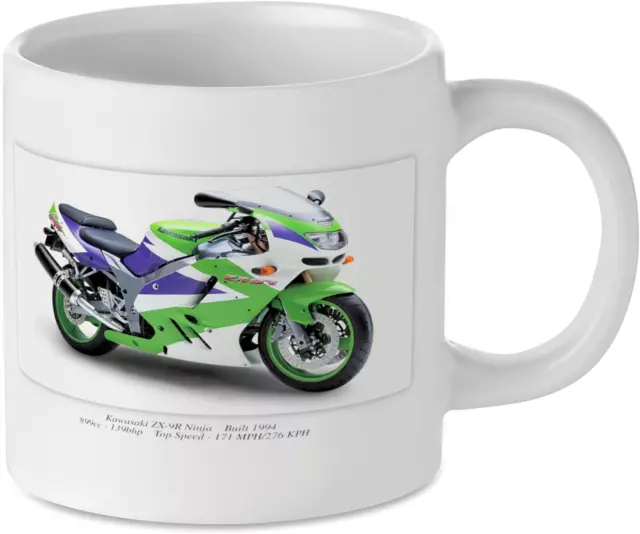 Kawasaki ZX-9R Ninja Motorcycle Motorbike Tea Coffee Mug Biker Gift Printed UK