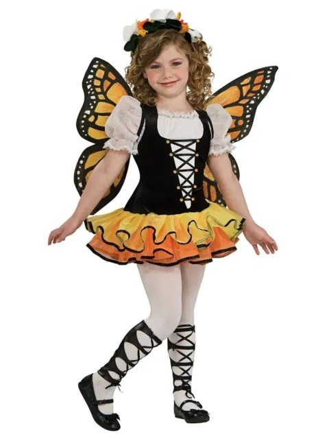 Rubie's Official Girls Monarch Butterfly Costume Girls One Size MONARCH BUTTERFL