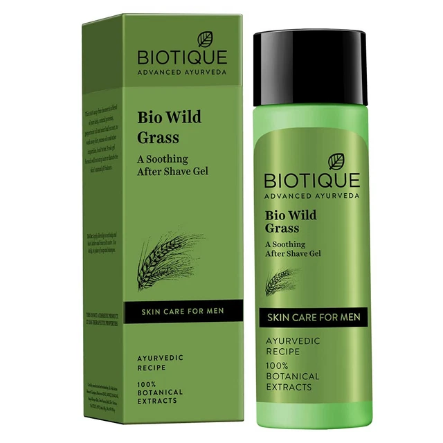 Gel para hombre Biotique hierba silvestre después del afeitado 120 ml