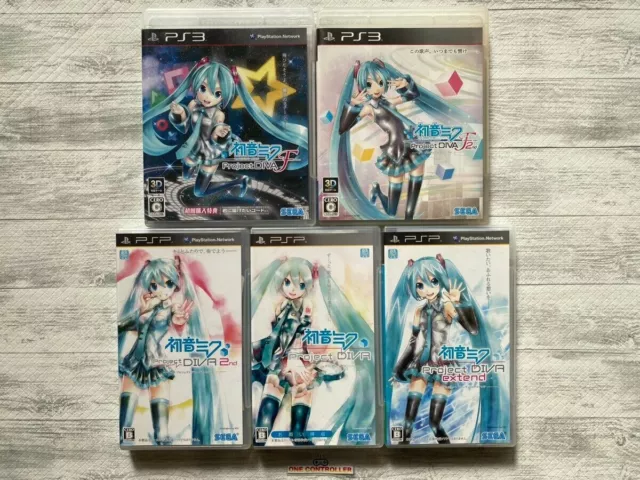 SONY PS3 & PSP Hatsune Miku Project DIVA F & F 2 & Diva 2nd & Extend from Japan