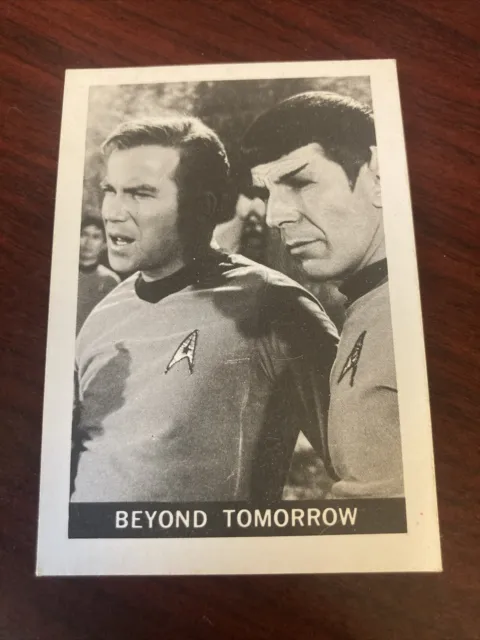 1967 Original Leaf Star Trek Card Number 40 Beyond Tomorrow