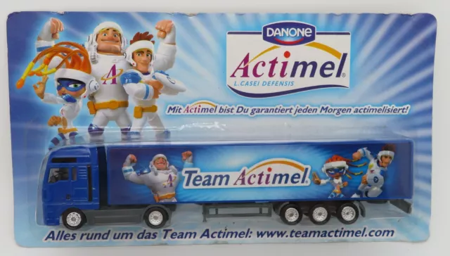 Grell Ho 1/87 Camion Remorque Truck Trailer Man Tga Team Actimel Danone Box