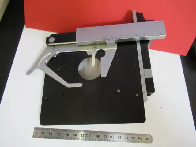 Leitz Wetzlar Étape XY Table Micromètre Microscope Pièce Comme sur la Photo