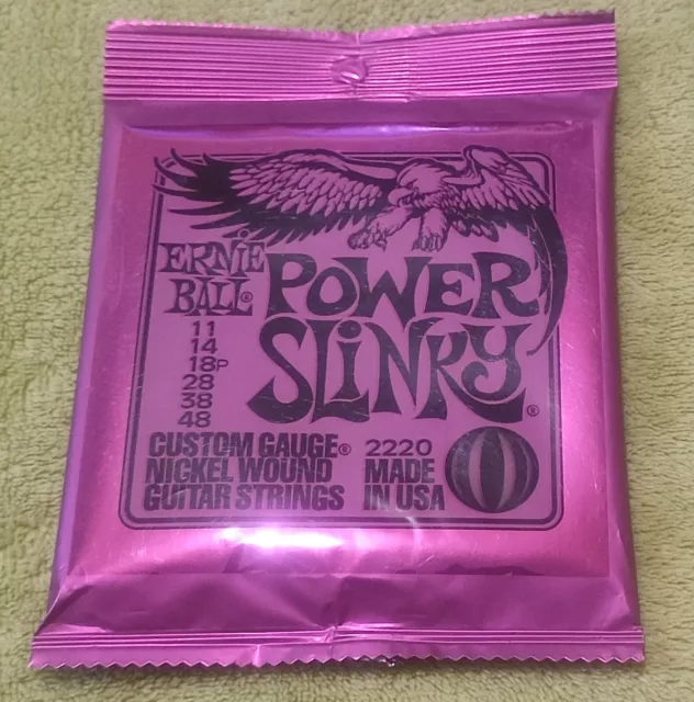 Jeux de cordes pour guitare electrique Ernie Ball power slinky 11-48