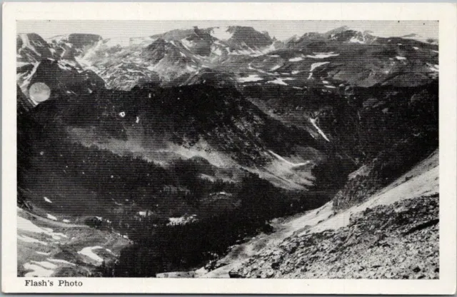 1940s Montana Postcard "Beartooth Mountain on the Red Lodge-Cooke City Highway"