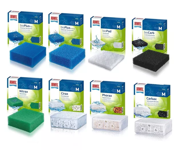 JUWEL AQUARIUM COMPACT 'M' FILTER FOAMS & MEDIA. Poly Pad, Fine, Coarse, Cirax