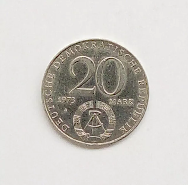 20 Mark Münze DDR 1973, Otto Grotewohl