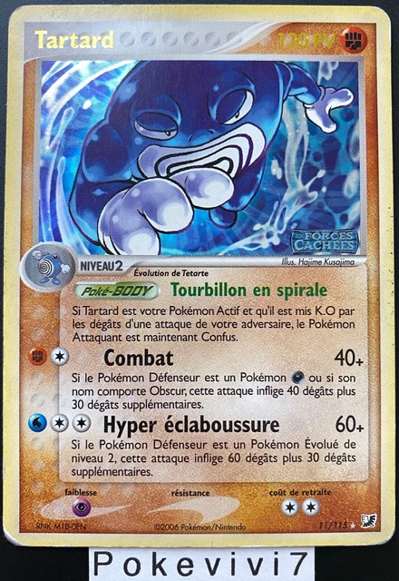 Pokemon Card TARTARD 11/115 Holo REVERSE Block EX Hidden Forces FR