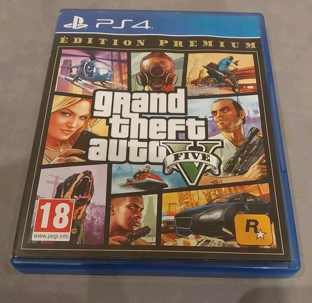 GTA V Edition Premium – Jeu PS4 Neuf, Version Française Sous Blister
