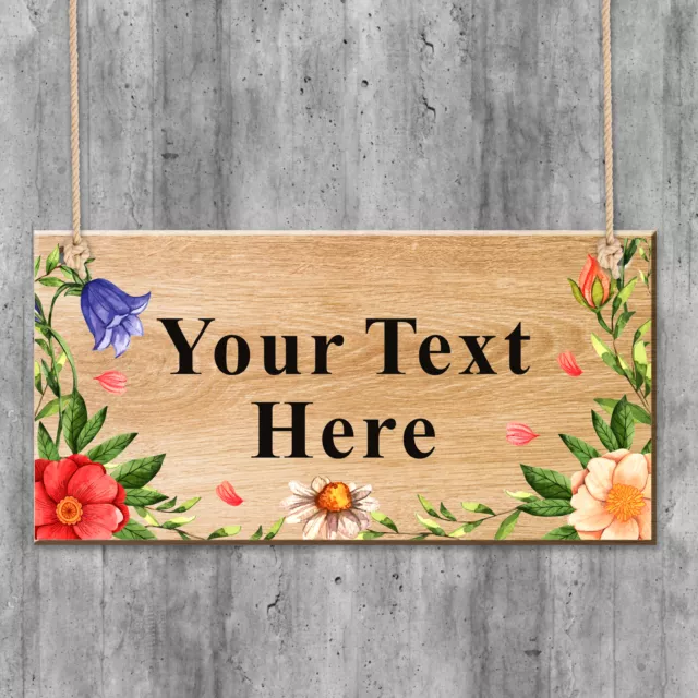 Personalised Garden Sign Hanging Plaque Summer House Garden Shed Sign Home Decor