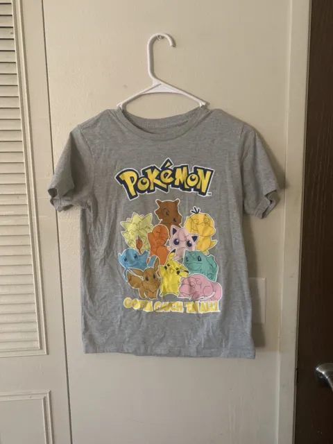 Pokemon Graphic Print Youth Tshirt Size Large Multicolor Y2K
