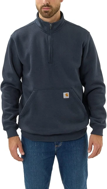 Loose Fit Midweight Quarter Zip Mock Neck Felpa Maglia Di Tuta Uomo