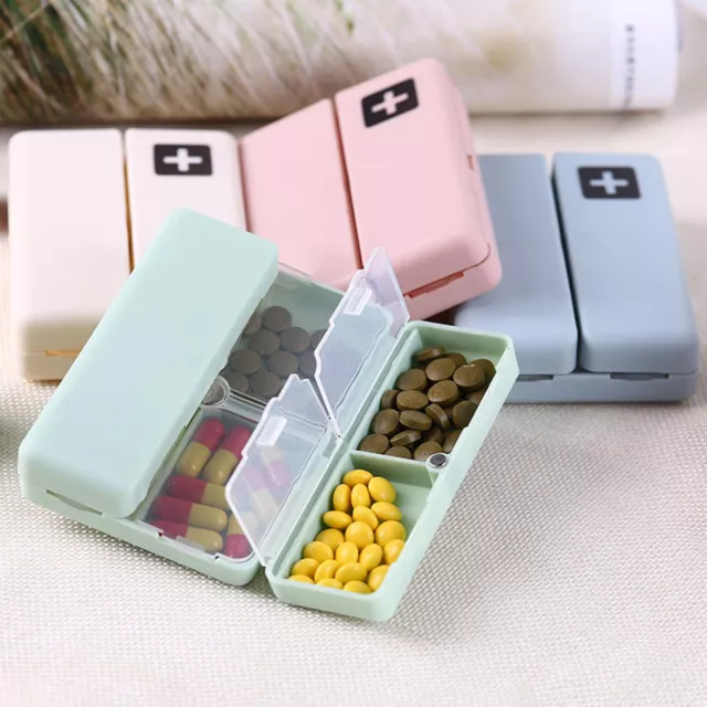 Weekly Pill Box Organizer 7 Day Magnetic Pill Case BPA Free For Medicine Vitamin