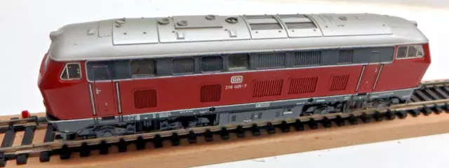 Märklin Hamo H0 8375 Locomotive Diesel Br 216 025-7 De DB Lumière Et Tour Testé