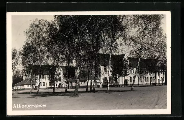 Altengrabow, Blick zu den Kasernen, Ansichtskarte 1938