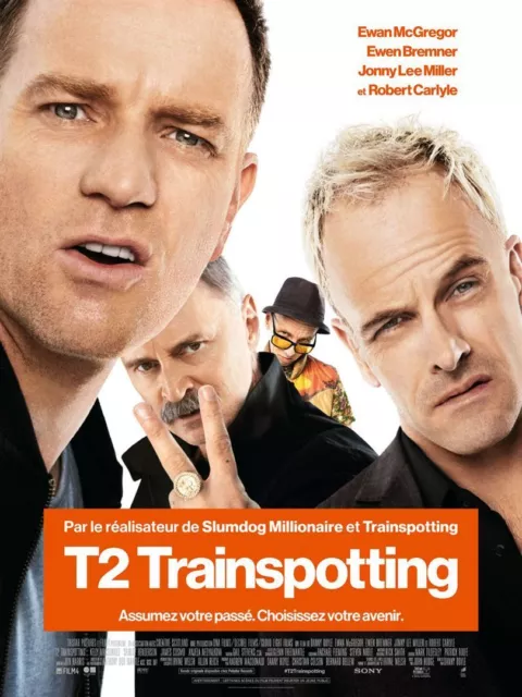 Affiche Roulée 120x160cm T2 TRAINSPOTTING (2017) Danny Boyle Ewan Mcgregor NEUVE