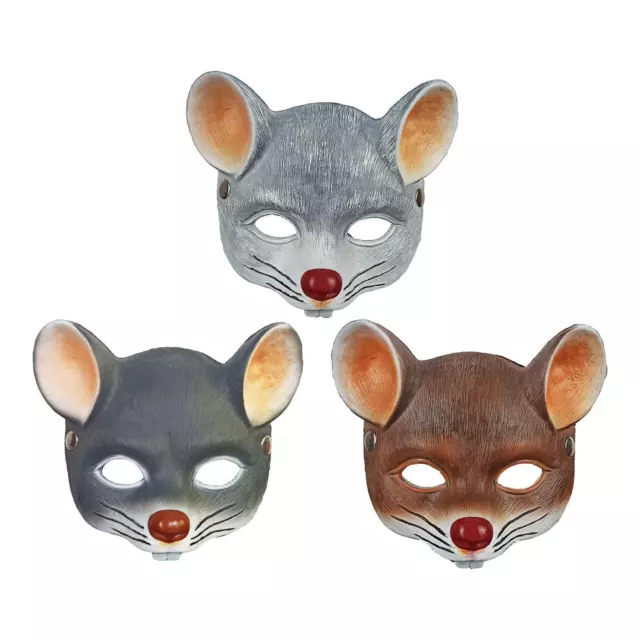 3D Souris Demi Masque, Costume Cosplay  Bouclier Mascarade Rat Masque Animal